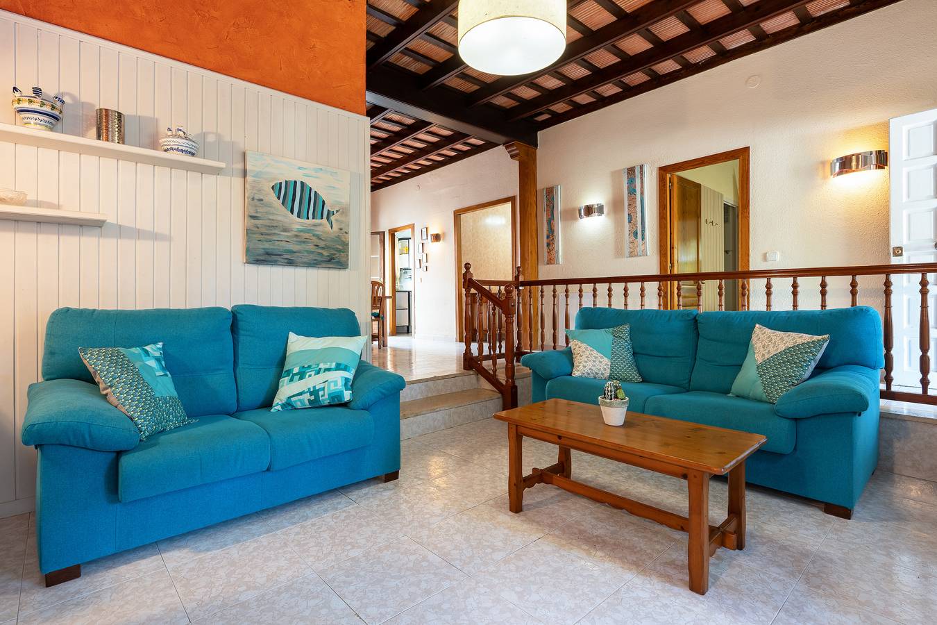 Villa a 30 m de la playa Cambrils con vistas al mar, Wi-Fi, terrazas y jardín in Vilafortuny, Cambrils