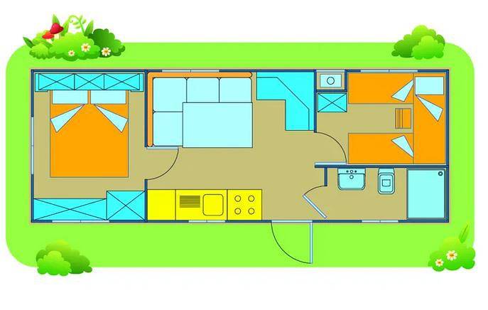 Costa D Argento Camping Village Club Capalbio Mobilehome Happy Easy für 6 Personen in Capalbio, Grosseto Provinz