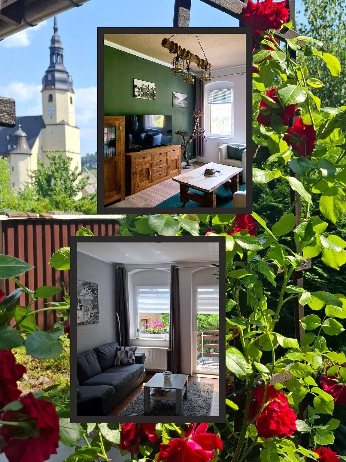 Ganze Ferienwohnung, Ferienwohnung 40qm mit Terrasse in Zschopau, Erzgebirge