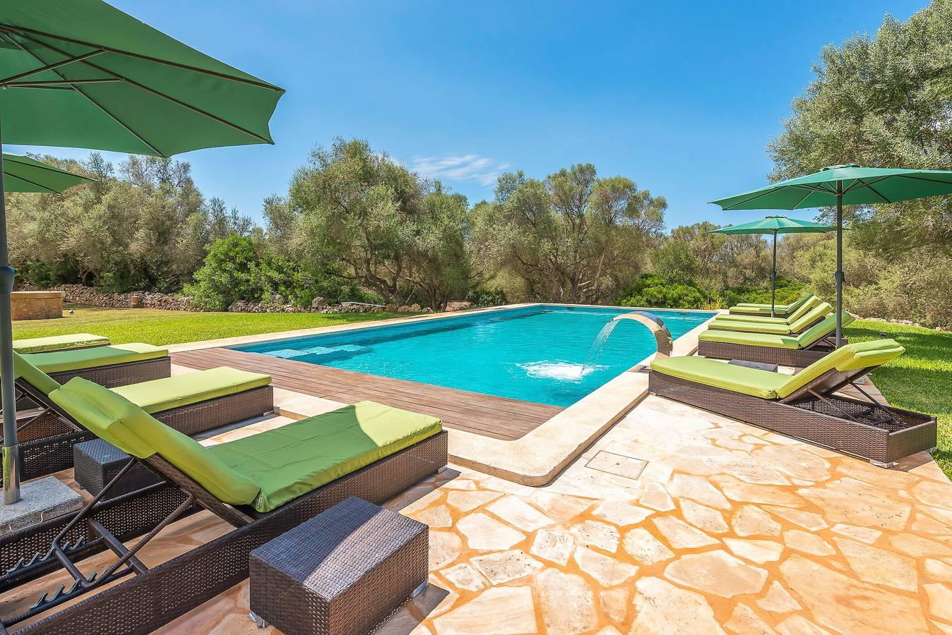 Villa 'Los Hibiscus' mit Bergblick, Wlan und Klimaanlage in Felanitx, Mallorca Süden