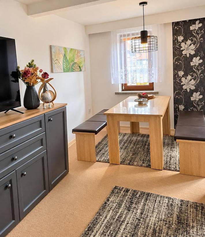 Ferienhaus für 5 Personen, mit Terrasse und Kinderpool sowie Sauna und Ausblick in Bad Frankenhausen