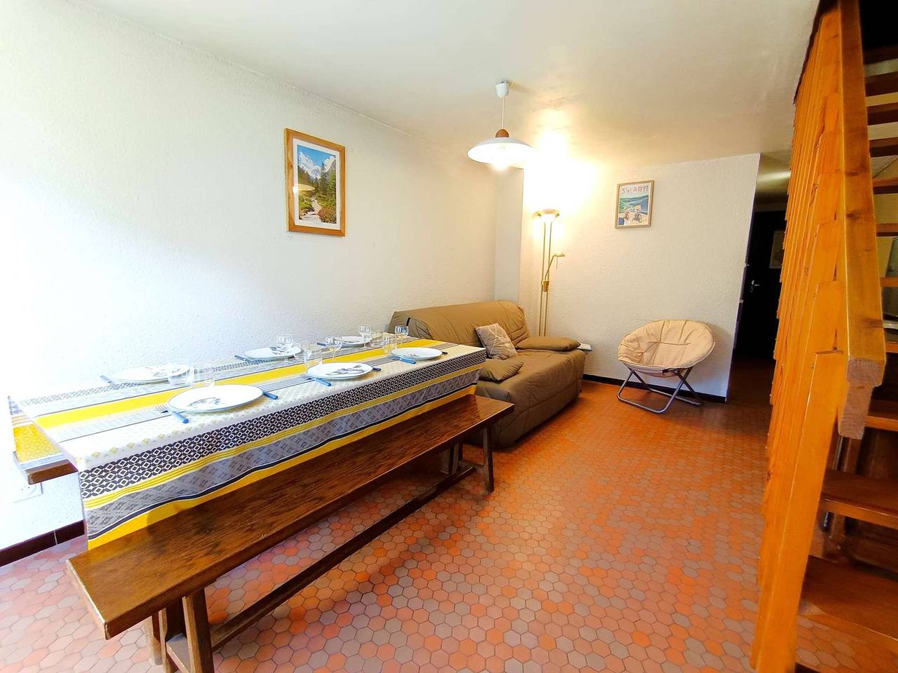Ganze Wohnung, Duplex T3 für 6 Pers - Saint-Lary-Soulan mit Tv, Parkplatz, Skiraum in Saint-Lary-Soulan, Nationalpark Pyrenäen