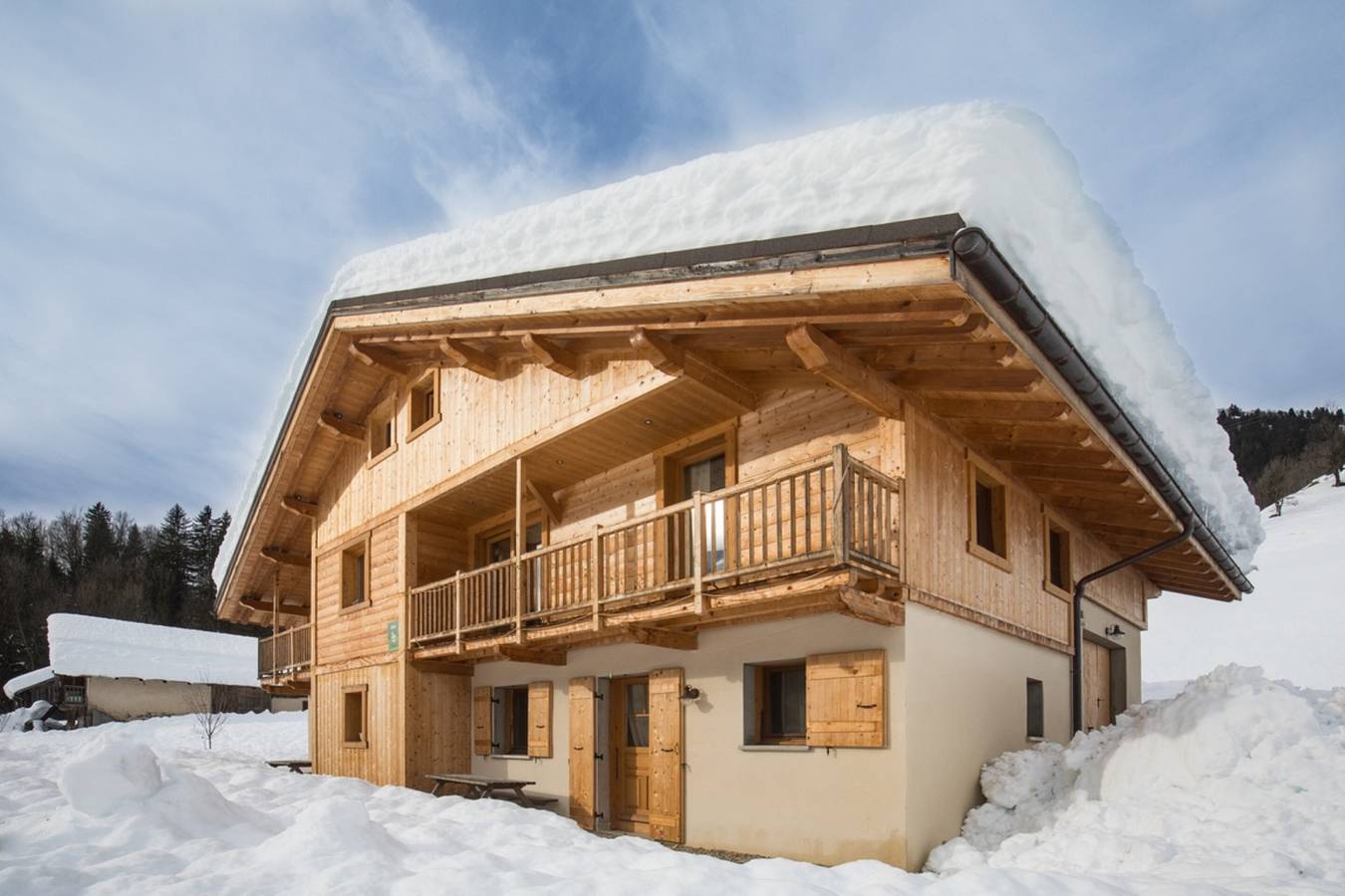 Chalet 'Evasion - 6 Personnes' con vistas a la montaña, terraza privada y Wi-Fi in Hauteluce, Albertville region