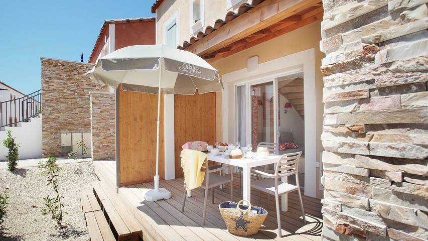 Appartement de vacances pour 6 personnes, avec jardin et piscine à Aigues-Mortes