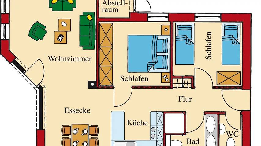Ferienhaus für 5 Personen, mit Terrasse und Garten in Wenkendorf - 2