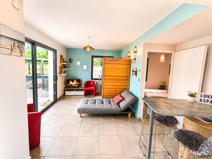 Location de vacances pour 3 personnes, avec jacuzzi ainsi que sauna et jardin à Ychoux - 2