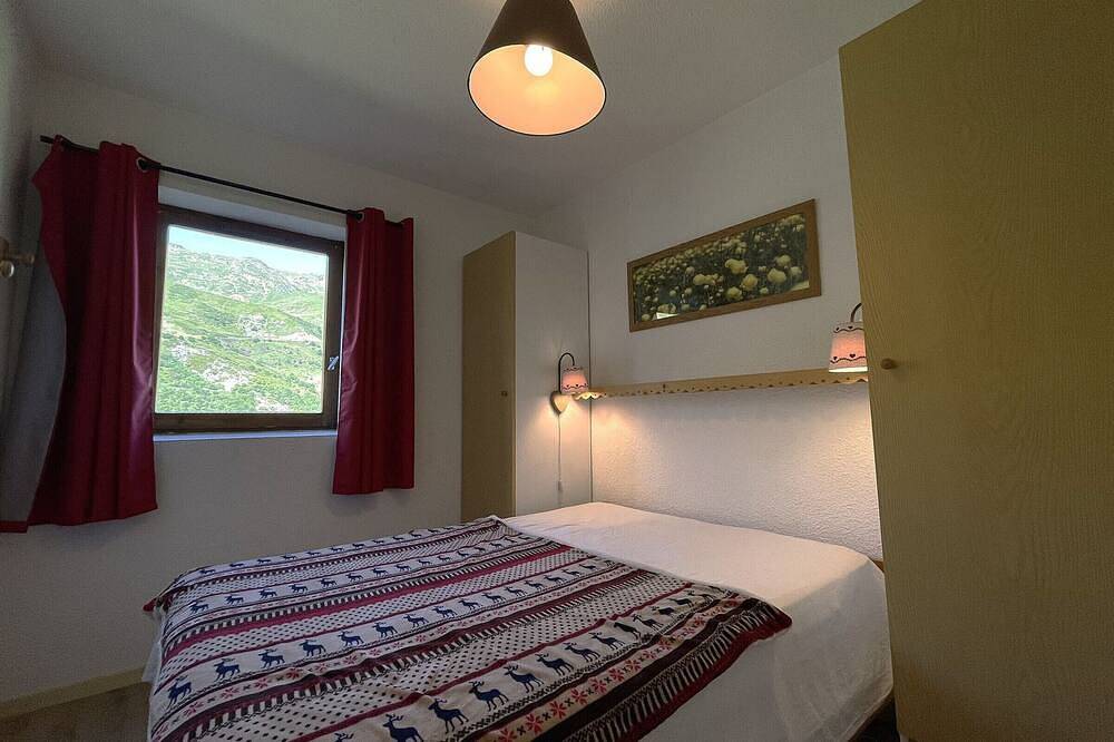 Ganze Wohnung, Gemütliche 2-Zimmer-Wohnung für 4 Personen mit West-Balkon, direkt an den Pisten in Les Menuires, Saint-Martin-de-Belleville