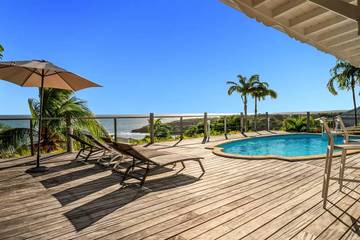 Villa pour 4 personnes, avec jardin ainsi que piscine et vue en Guadeloupe