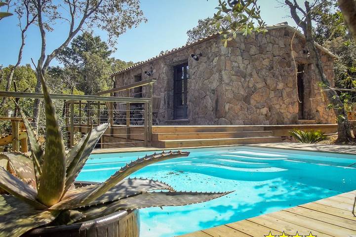 Maison de vacances pour 2 personnes, avec balcon et jardin
