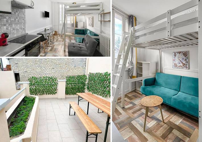 Gîte pour 3 personnes, avec terrasse à La Courneuve - 2