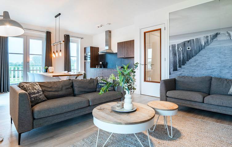 Ganze Ferienwohnung, Ferienwohnung für 6 Personen mit Terrasse in Kamperland, Zeeuwse Kust