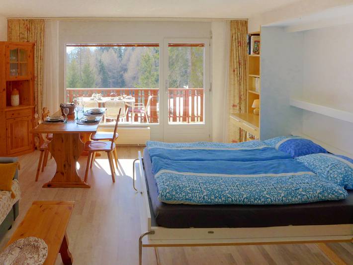 Ferienwohnung für 3 Personen, mit Balkon in Crans-Montana