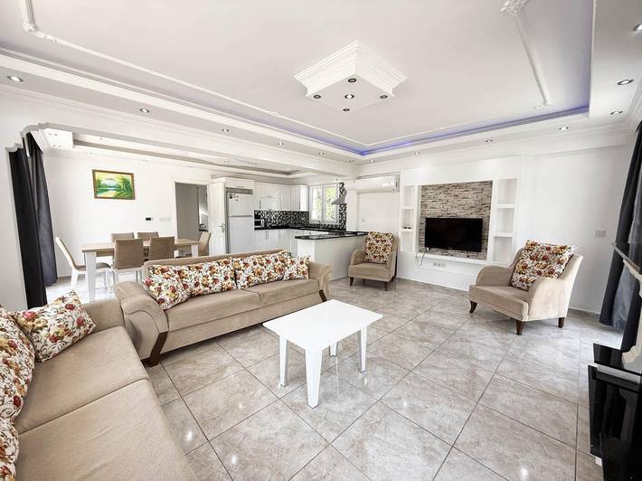 Location de vacances pour 12 personnes, avec terrasse ainsi que bassin pour enfant et jardin à Fethiye (Muğla) - 4