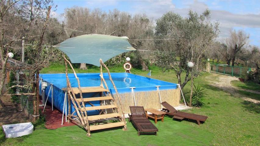 Camping für 4 Personen, mit Pool und Ausblick sowie Terrasse und Garten, mit Haustier im Salento - 4