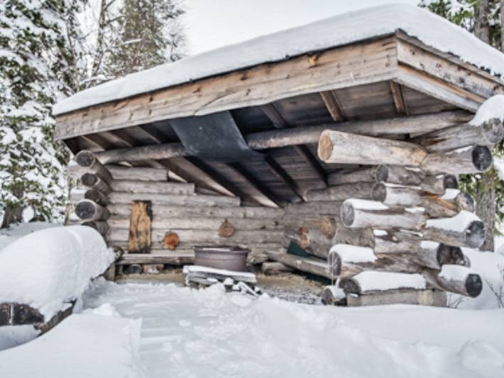 Joikupirtti b in Pyhä, Lappland