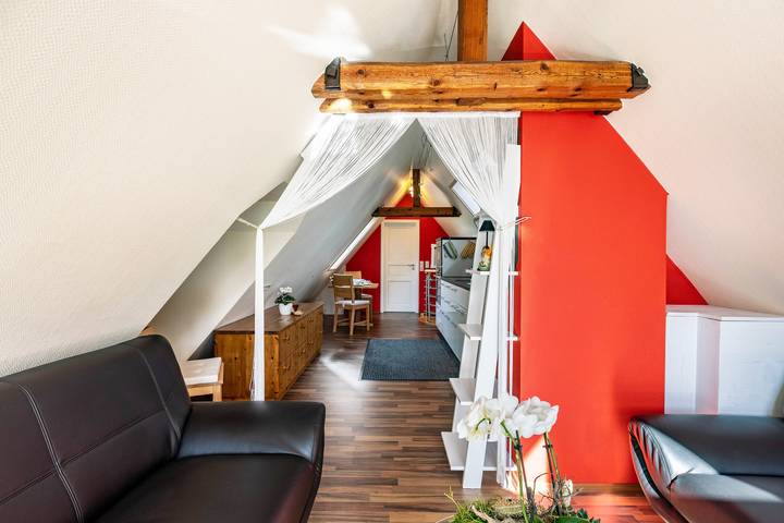 Appartement entier, Appartement de vacances "Dachspitz - Junges Wohnen" avec jardin partagé et Wi-Fi in Unterkirnach, Forêt-Noire centrale