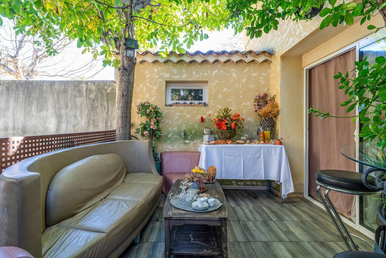 Appartement 'Gîte Marie - Monteux' avec piscine privée, Wi-Fi et climatisation in Monteux, Vaucluse