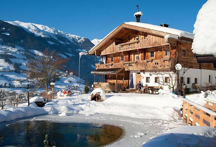 Ferienhaus für 6 Personen, mit Balkon und Garten sowie Sauna und Ausblick