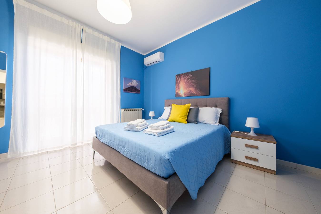 Kamer 'Stromboli' met Uitzicht op Zee, Wi-Fi en Airconditioning in Pace del Mela, Provincie Messina