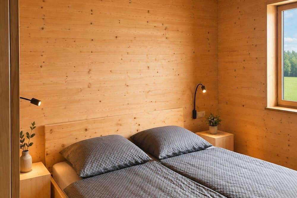 Ganze Wohnung, Besondere Ferienwohnung aus Mondholz in Lutzingen, Bayerisch Schwaben