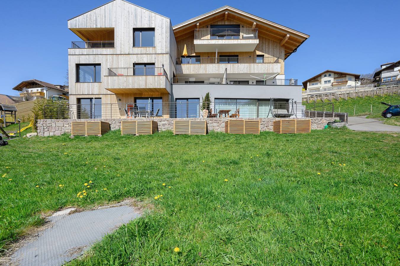 Appartement entier, Appartement 'Moarhof Minze' avec vue sur les montagnes, jardin partagé et Wi-Fi in Salonetto, Meltina