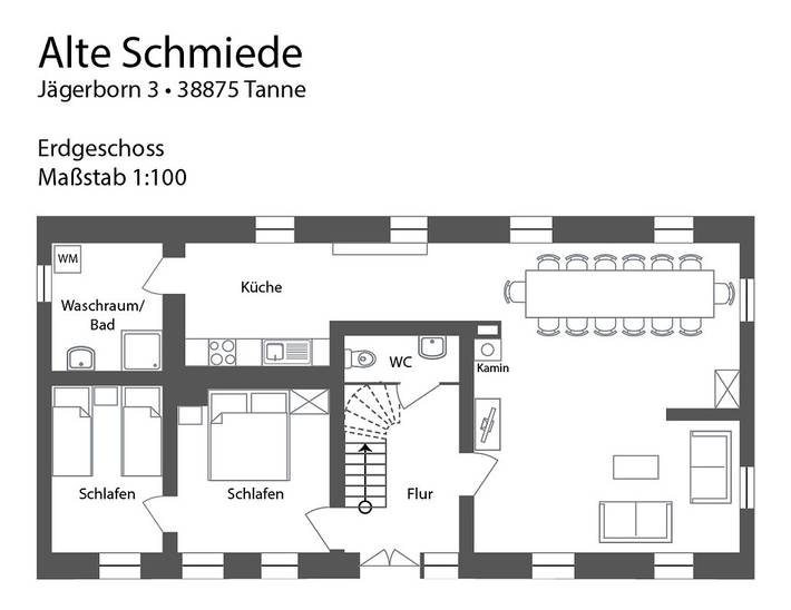 Ferienhaus für 14 Personen, mit Garten und Terrasse, mit Haustier in Tanne - 3