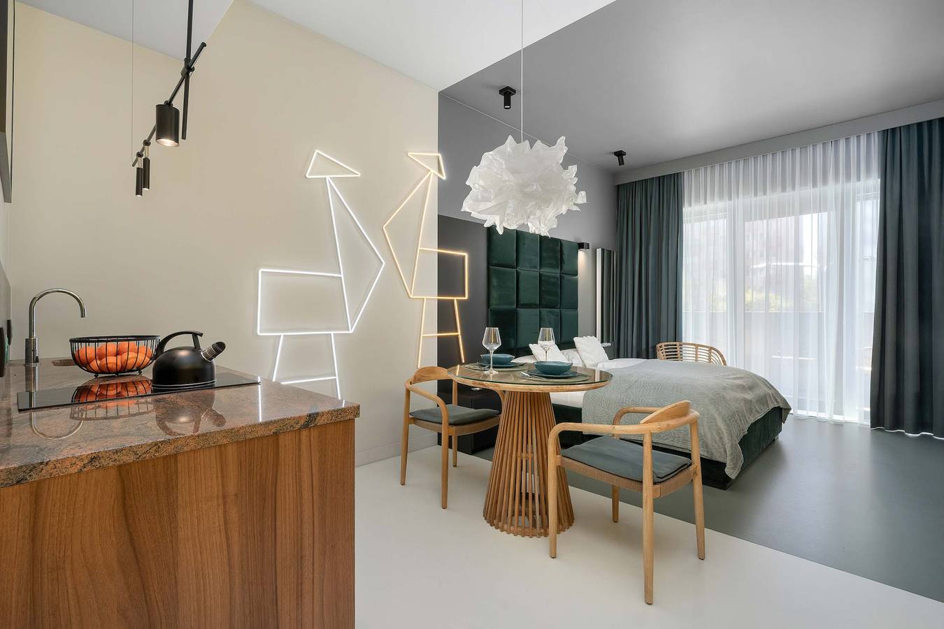 Ganzes Studio, Studio für 2 Personen mit Balkon/Terrasse in Stettin, Polnische Ostsee