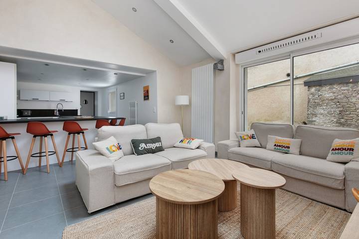 Location de vacances pour 12 personnes, avec jardin à Batz-sur-Mer