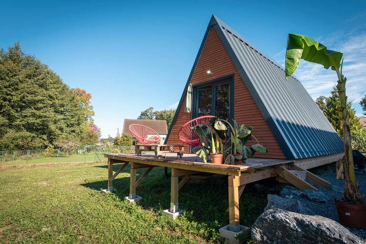 Chalet für 2 Personen, mit Whirlpool und Garten in Frankreich