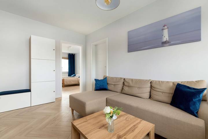 Apartament wakacyjny dla 8 osób, z balkon/ taras, zwierzęta dozwolone w Przymorze