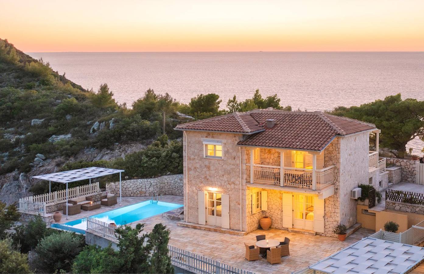 Villa voor 4 personen met terras in Agios Nikitas, Griekenland