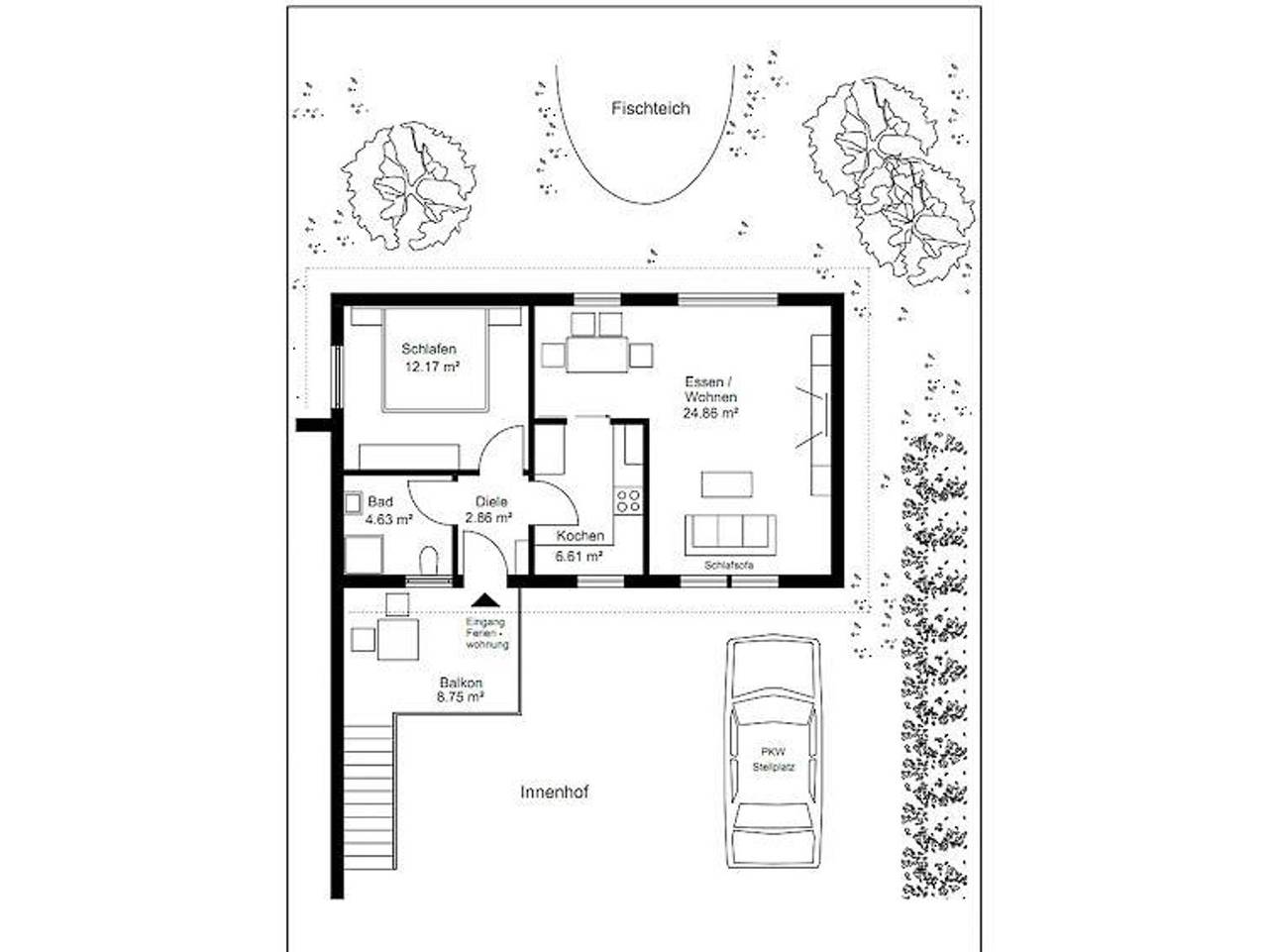 Ganze Ferienwohnung, Ferienwohnung Murk - 2-Bett-Ferienwohnung mit Terrasse in Hellenthal, Naturpark Hohes Venn-Eifel