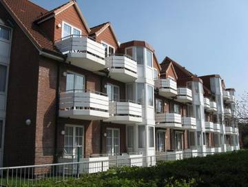 Ferienwohnung für 2 Personen, mit Balkon und Seeblick, kinderfreundlich in Cuxhaven