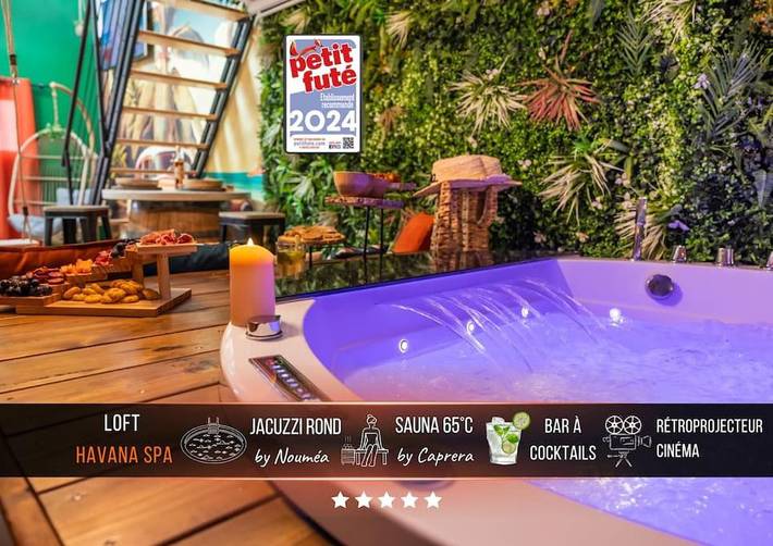 Appartement de vacances pour 2 personnes, avec jardin ainsi que sauna et jacuzzi