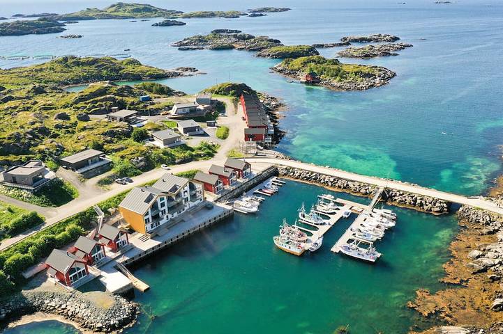 Blockhütte für 8 Personen, mit Garten auf den Lofoten