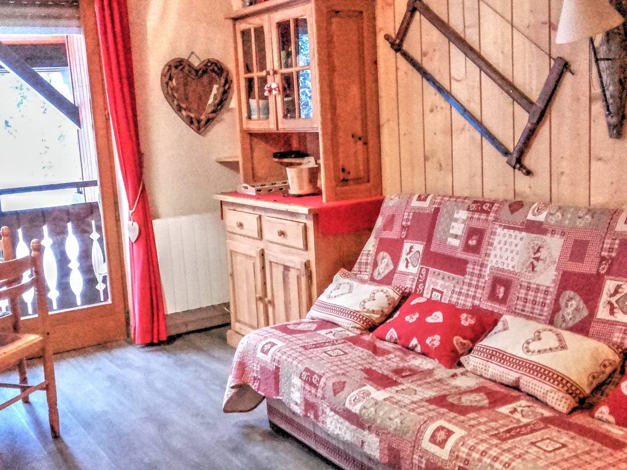 Gehele studio, Studio voor 4 personen met balkon in Morzine, Les Portes du Soleil