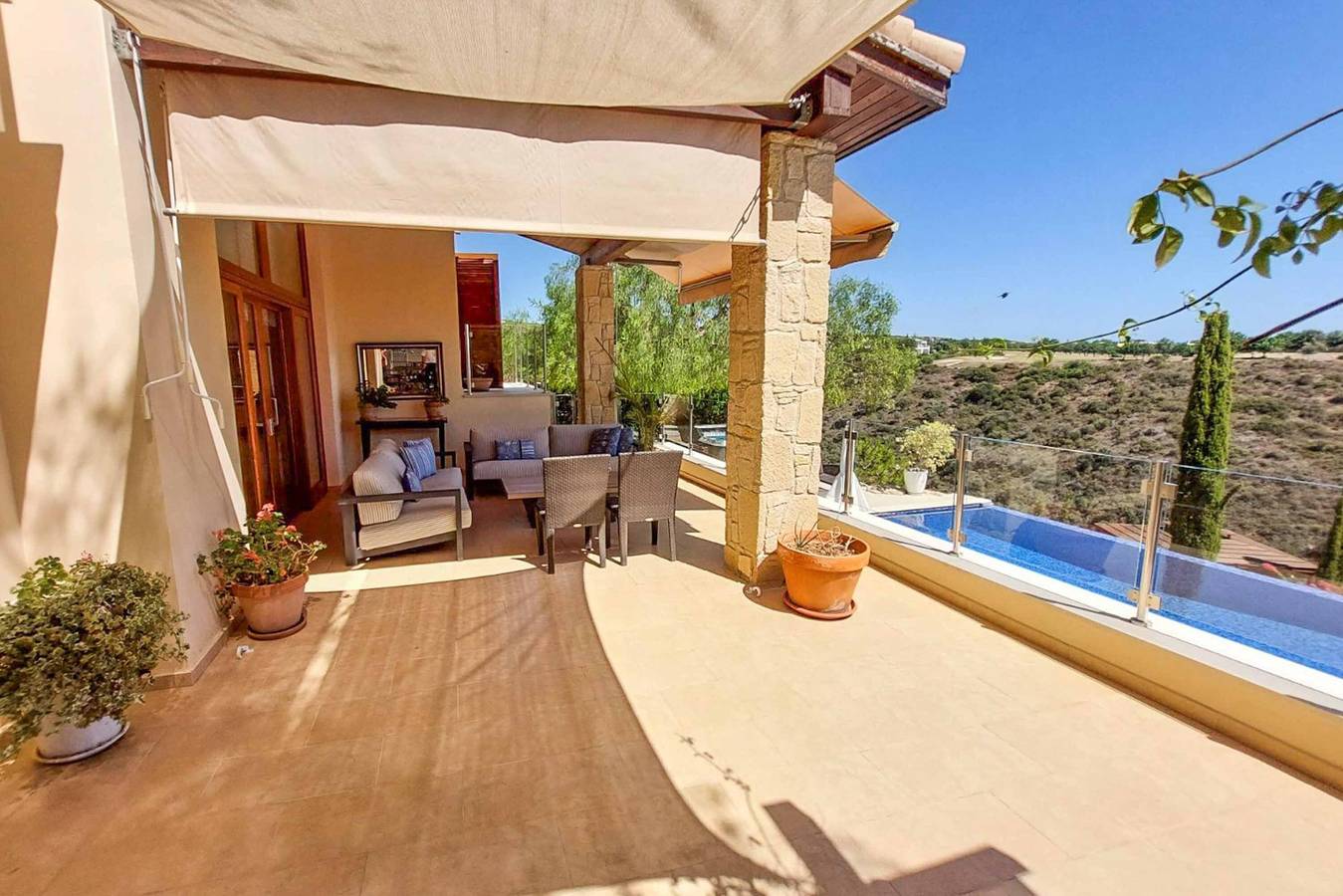 Villa pour 10 personnes avec balcon in Kouklia Pafou, Chypre du Sud