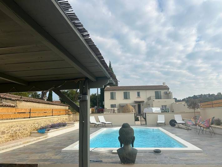 Appartement de vacances pour 2 personnes, avec terrasse ainsi que piscine et vue, animaux acceptés - 1