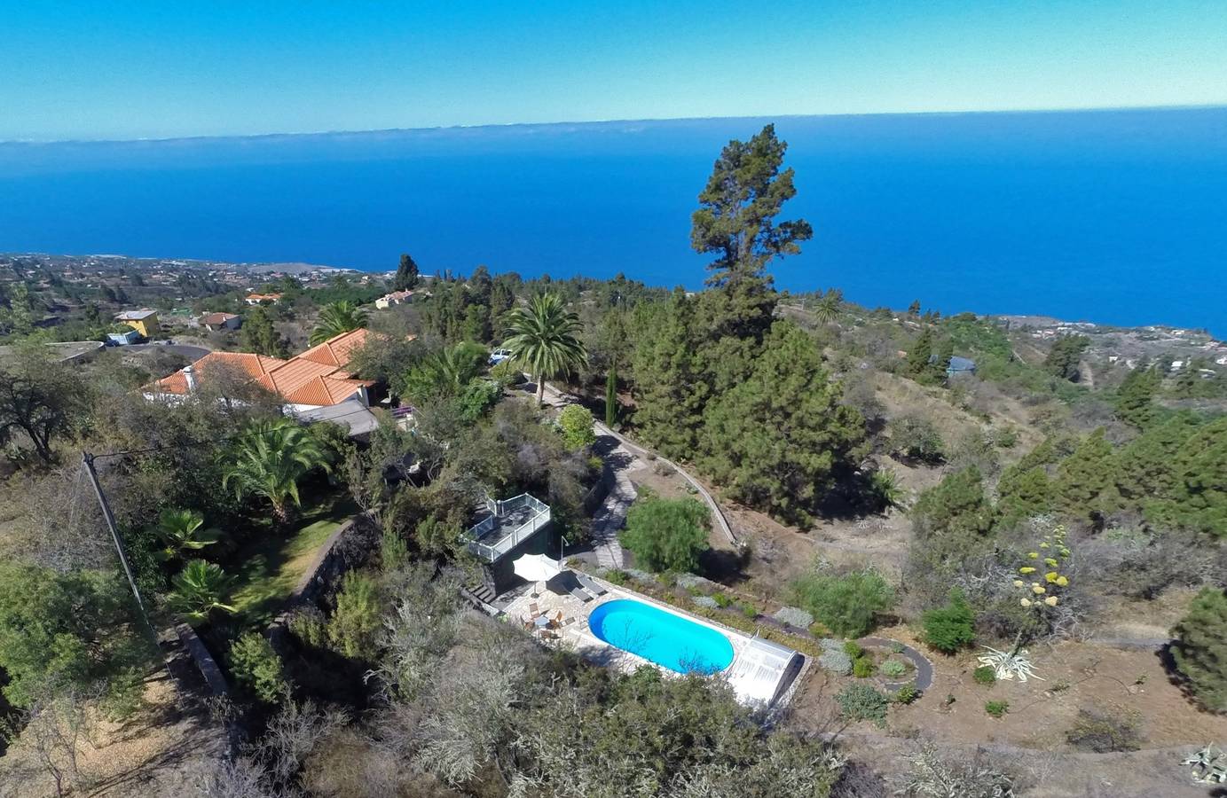 Villa Finca Tijarafe mit beheiztem Pool in El Pinar (Tijarafe), Tijarafe