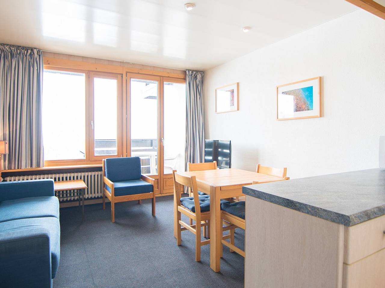 Entire studio, Southwest studio, ski-in/ski-out, wifi included in Tignes, Massif de la Vanoise