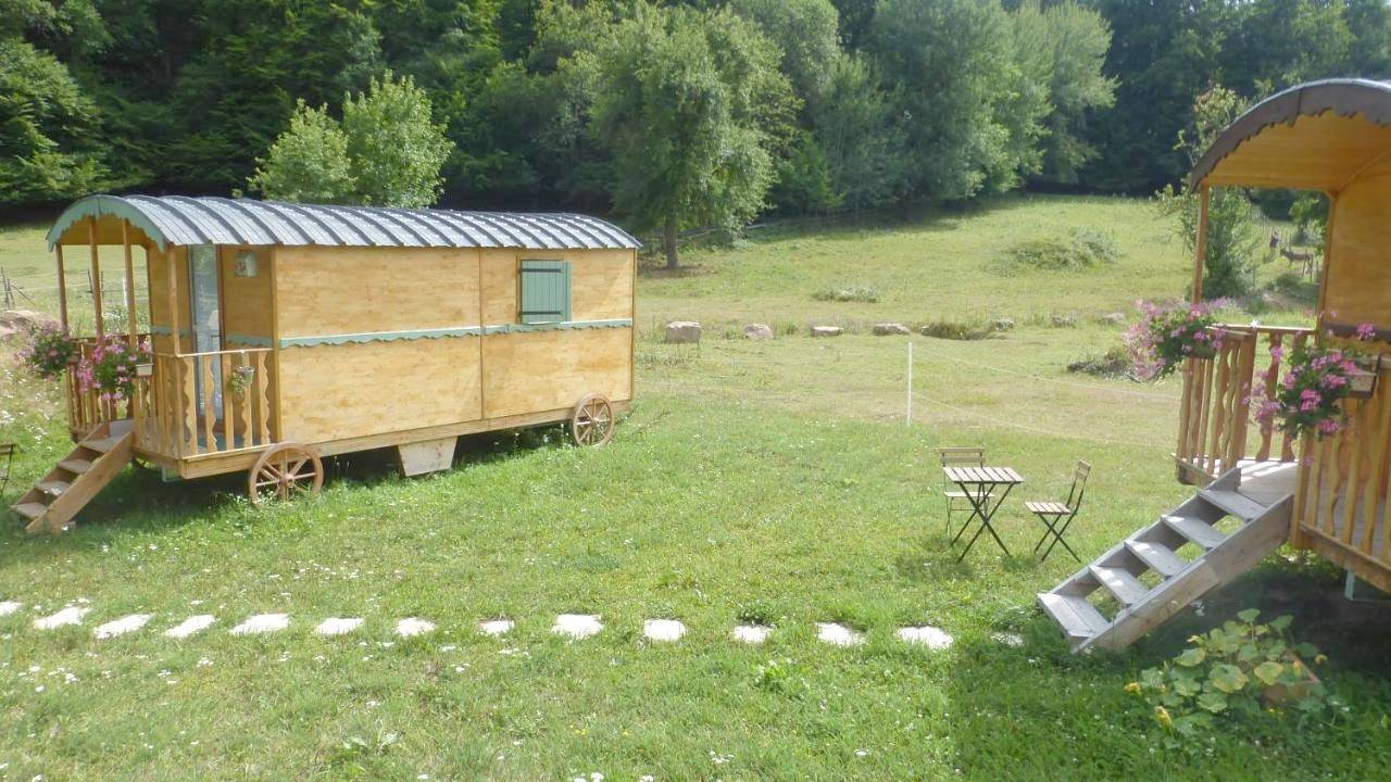 Roulottes Django et Bella in Gueberschwihr, Parc naturel régional des Ballons des Vosges