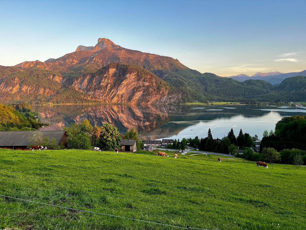 Mondseeblick - Bergergut - 5. Zwölferhornwohnung in Innerschwand am Mondsee, Mondsee & Irrsee