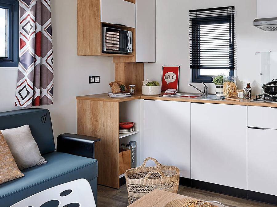 Camping Le Bellevue - Mobilheim 2 personen - Grand Confort - 22 m² - 1 Zimmer in La Tranche-sur-Mer, Vendée