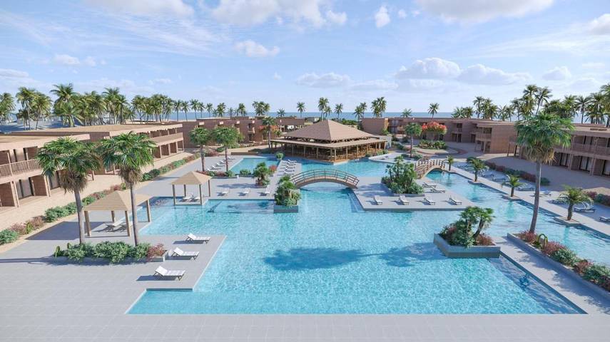 Hôtel pour 3 personnes, avec jardin ainsi que sauna et piscine