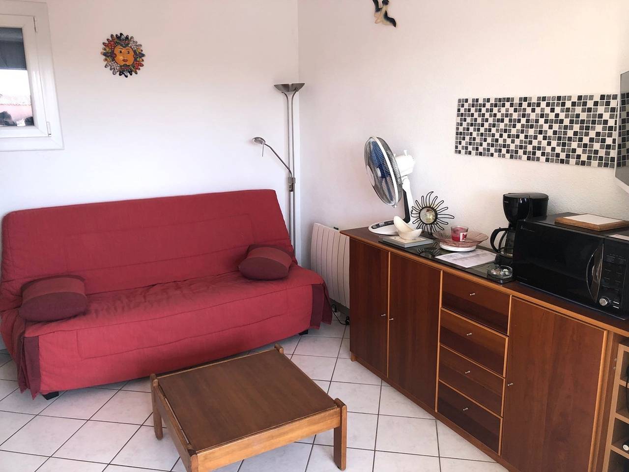 Studio entier, Studio cabine 4 pers avec piscine, parking sécurisé, Bbq et proche plage in Le Barcarès, Côte d'Améthyste
