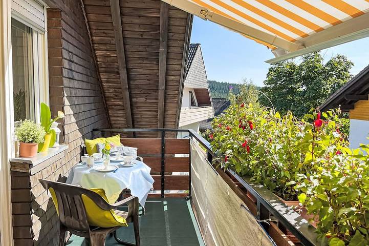 Ferienwohnung für 3 Personen, mit Balkon und Garten in Schluchsee