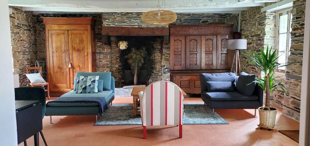 Location de vacances pour 3 personnes, avec jardin et vue à Saint-Martin-sur-Oust - 4