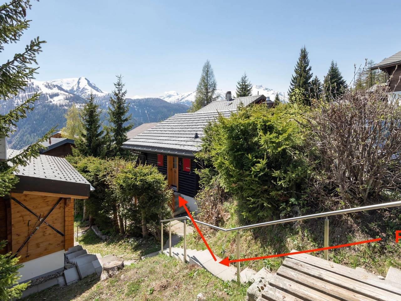 Chalet üfem Bord in Bellwald, Goms