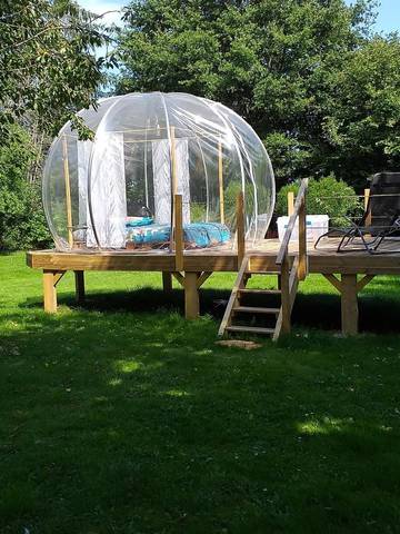 Tente pour 2 personnes, avec jardin et sauna dans la Creuse