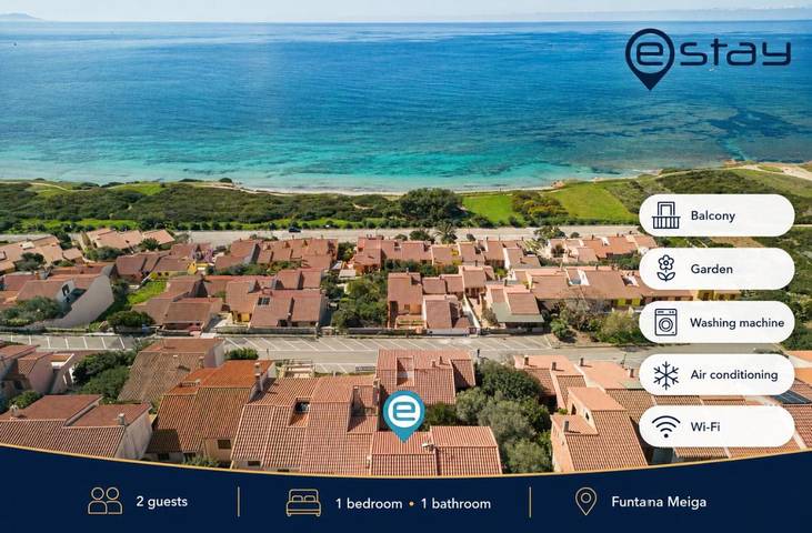 Appartement de vacances pour 2 personnes, avec Balcon et Terrasse ainsi que Jardin et Vue